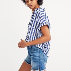 Madewell Central Shirt Shea Stripe - Size Small